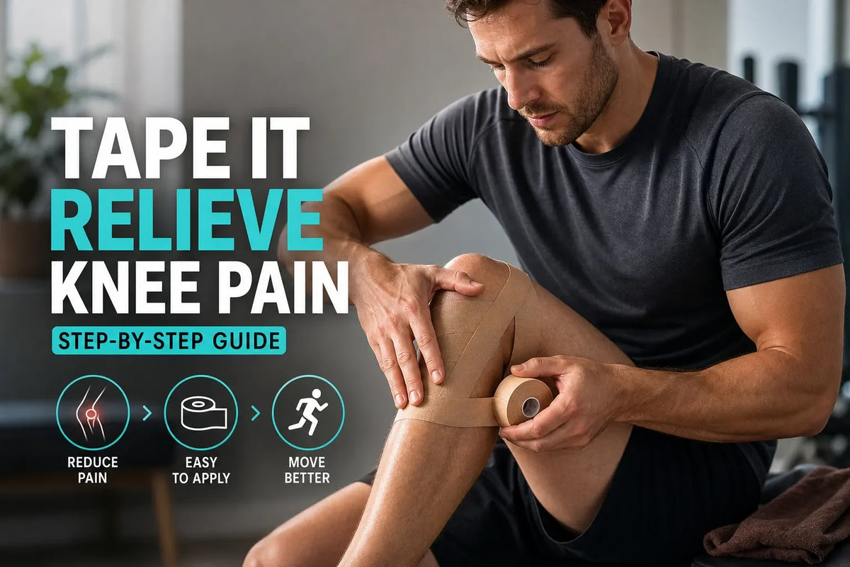How to use athletic tape for knee pain (step-by-step)