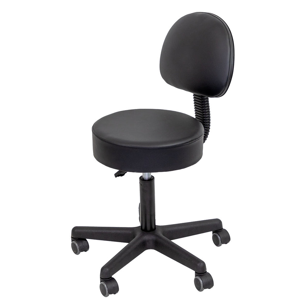 CanDo Pneumatic Rolling Swivel Stool - With/Without Backrest
