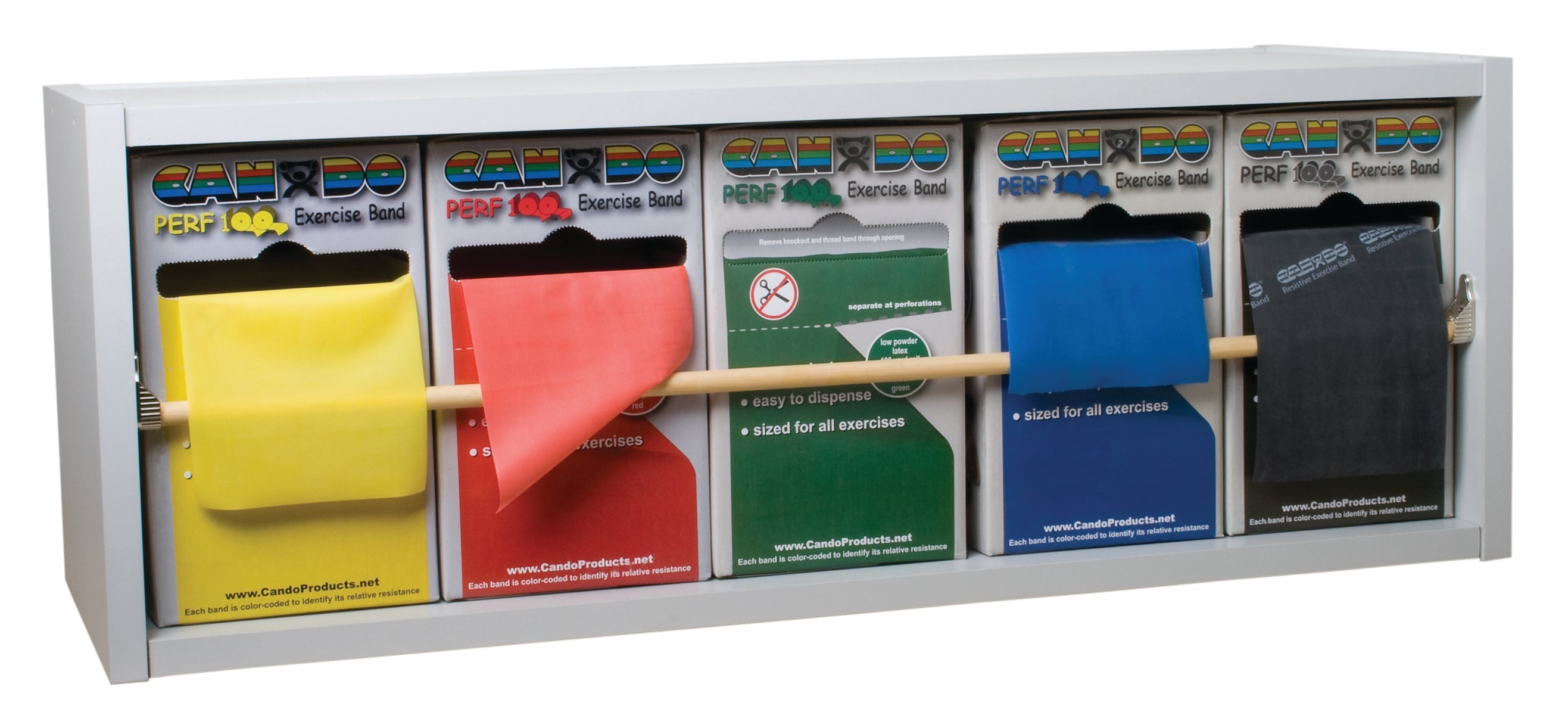 5 & 10 Roll Dispens-a-Band Exercise Band Rack - CanDo