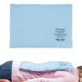 Blue cold pack on a white background